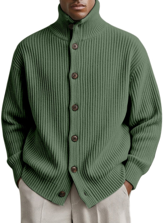 Cardigan Cuello Alto Tejido para Hombre - Image 12