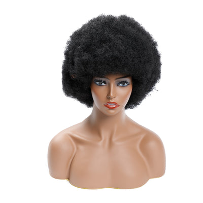 Peluca Rizada Voluminosa Efecto Explosivo - Cabello Corto Esponjoso - Image 8