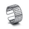 Tibetan Heart Sutra Plateado Ring Plateado