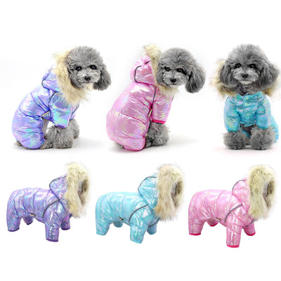 Suéter para Perro con Gorro Colorido y Botones