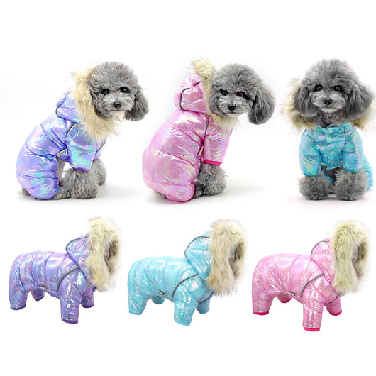 Suéter para Perro con Gorro Colorido y Botones