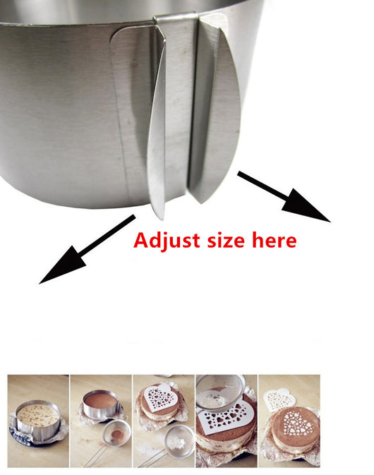 Molde para Torta Ajustable de Acero Inoxidable - Image 5