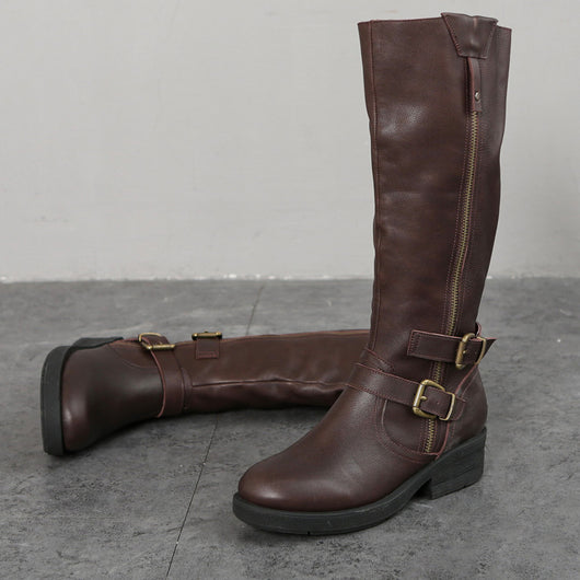 Botas Dr Martens Talla Grande con Cierre Lateral y Suela Gruesa para Mujer - Image 8
