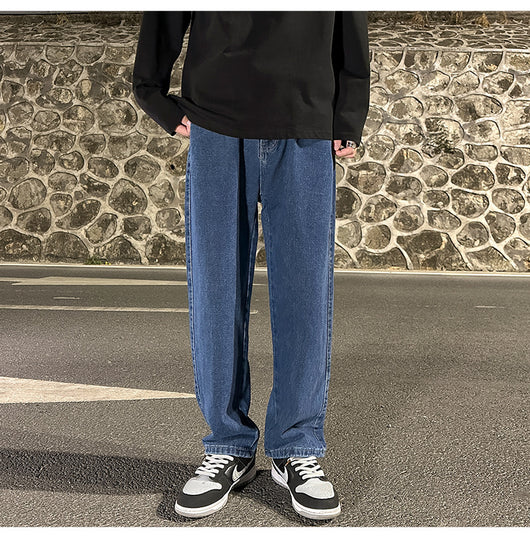 Jeans Grises Holgados de Pierna Recta para Hombre - Image 12