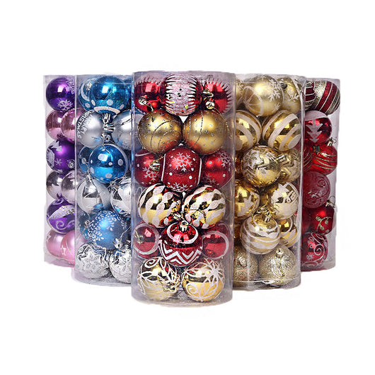 Set de 24 Bolas Navideñas Transparentes 6cm - Diseños Pintados a Mano - Image 10