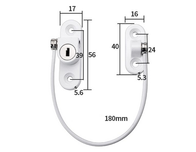 Cerradura de Seguridad para Ventanas con Cadena - Protector Multifuncional para Bebés y Hogar - Image 3