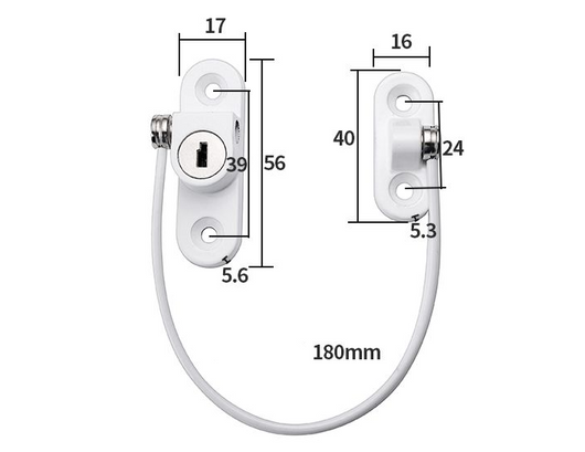 Cerradura de Seguridad para Ventanas con Cadena - Protector Multifuncional para Bebés y Hogar - Image 3