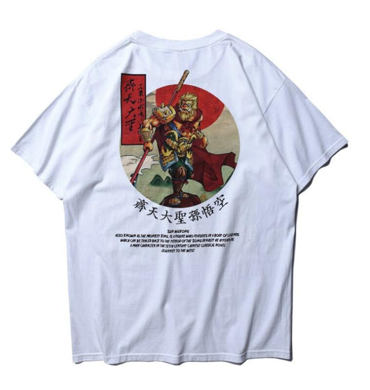 Camiseta Hip Hop Estampada de Manga Corta Unisex - Image 7
