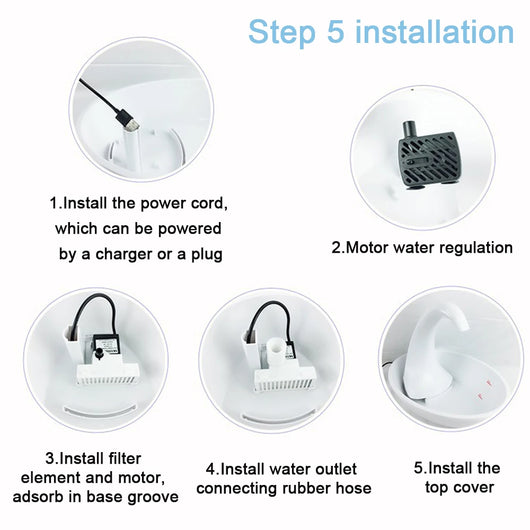 Fuente de Agua para Gatos con Flujo Continuo - Image 12