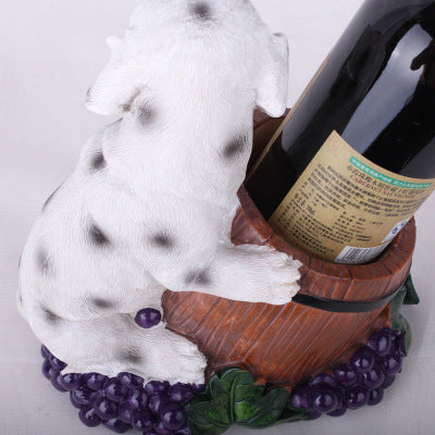 Adornos Navideños de Resina Estilo Europeo con Diseño de Copa de Vino Tinto