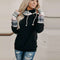 Sudadera con Capucha Color Block Estilo Urbano para Mujer