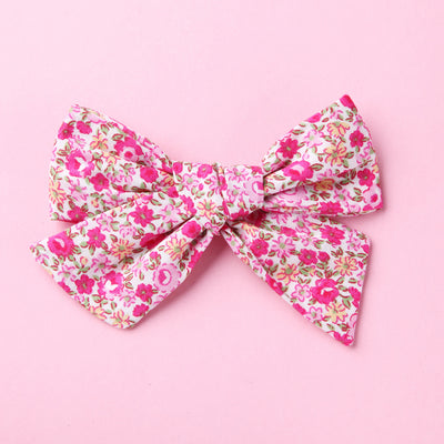 Pasador Infantil Floral Pastoral con Moño Delicado - Image 12