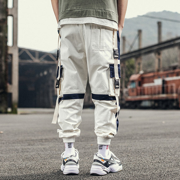 Pantalones Cargo con Bolsillos de Contraste