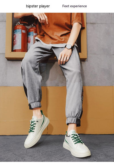 Tenis Blancos Estilo Coreano Transpirables para Hombre - Image 20