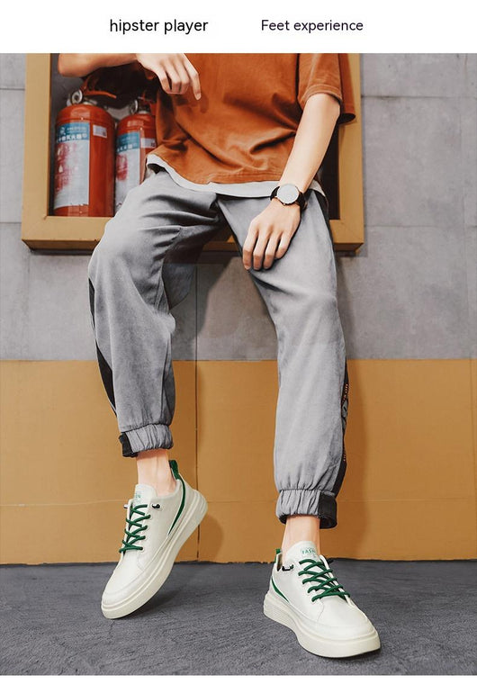 Tenis Blancos Estilo Coreano Transpirables para Hombre - Image 20