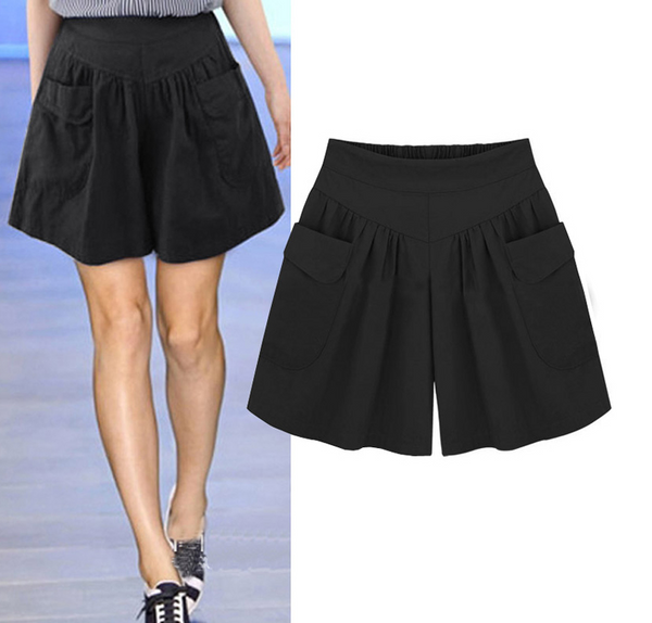 Shorts Sueltos de Verano Talla Grande - Cintura Elástica Cómoda