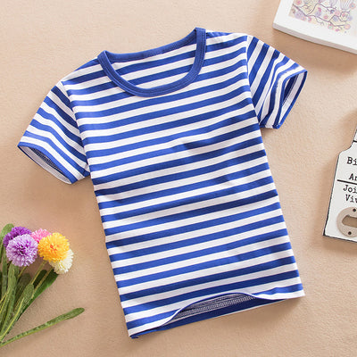 Camiseta Infantil de Algodón con Rayas - Image 12
