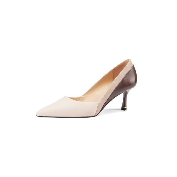 Sandalias de Tacón Stiletto Bicolor Elegantes para Mujer