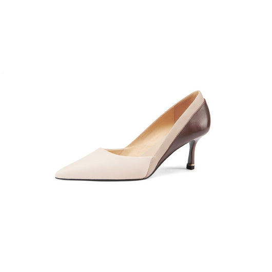 Sandalias de Tacón Stiletto Bicolor Elegantes para Mujer - Image 2