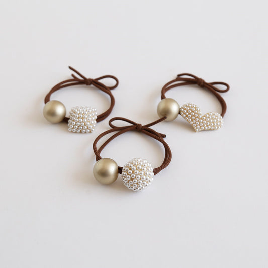 Elástico para Cabello Alloy Pearl Café