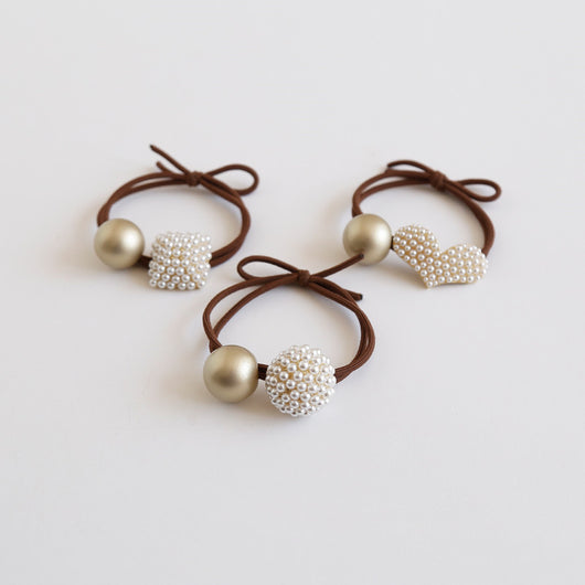 Elástico para Cabello Alloy Pearl Café