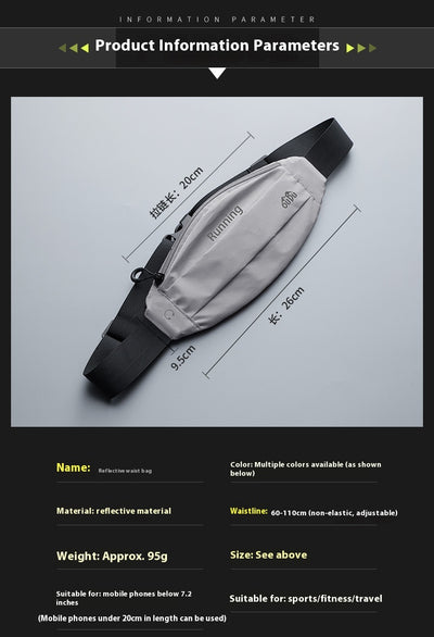 Riñonera Reflectante Impermeable para Correr de Noche - Unisex - Image 22