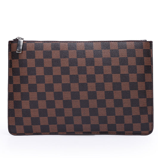 Cartera Ejecutiva de Cuero PU a Cuadros para Hombre - Image 12