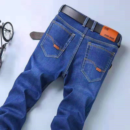 Pantalones Vaqueros Hombre Verano Stretch Seda Hielo Ajuste Relajado - Image 9