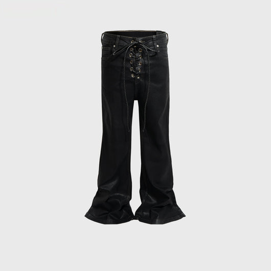 Jeans Acampanados Unisex con Cordón Trasero - Image 6