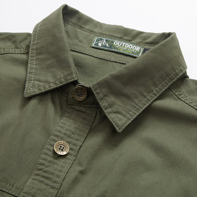 Camisa de Trabajo Otoñal para Hombre Talla Grande - Image 3