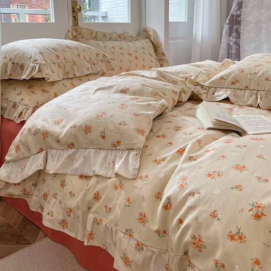 Juego de Sábanas y Edredón Estampado Primavera Otoño para Niña - Image 4