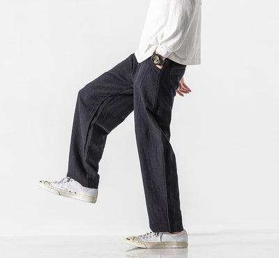 Pantalones de Lino y Algodón para Hombre - Corte Relajado y Transpirable - Image 3