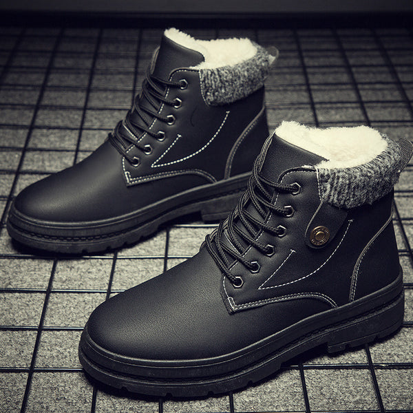 Botas de Invierno para Hombre con Forro de Cachemira - Calor Extremo