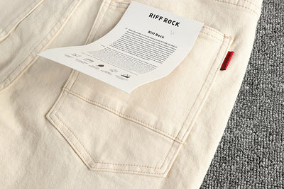 Jeans Vintage Lavado Crudo en Tono Crema - Image 25