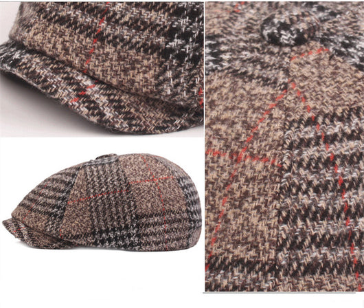 Boina Cuadrille Gruesa para Hombre Otoño e Invierno - Image 6