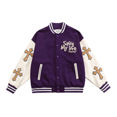 Jersey de Béisbol Hip Hop Street Tide con Bordado Cruzado - Image 5