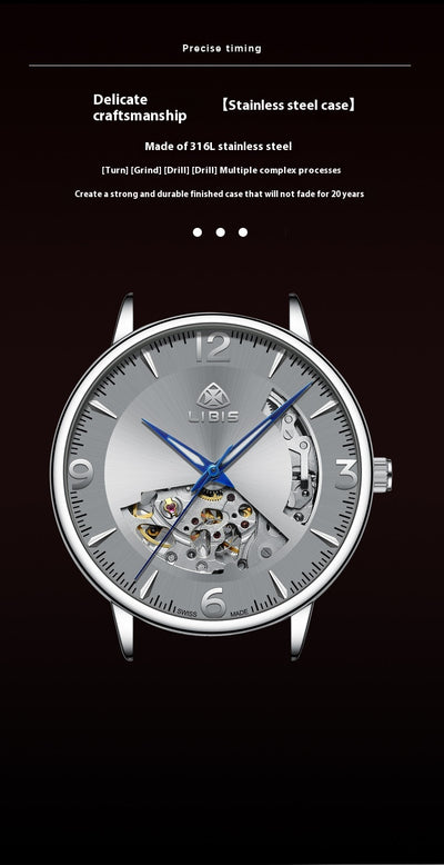 Reloj Automático de Acero Inoxidable Resistente al Agua con Esfera Luminosa - Image 19