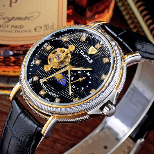 Reloj Mecánico Automático Tourbillon Hueco - Elegancia Empresarial para Hombres - Image 5