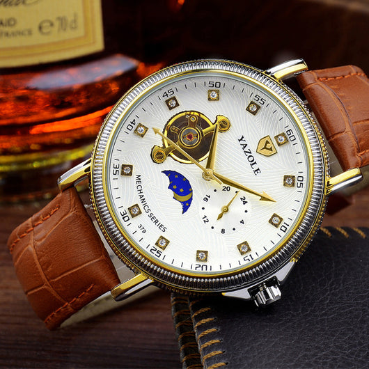 Reloj Mecánico Automático Tourbillon Hueco - Elegancia Empresarial para Hombres - Image 4