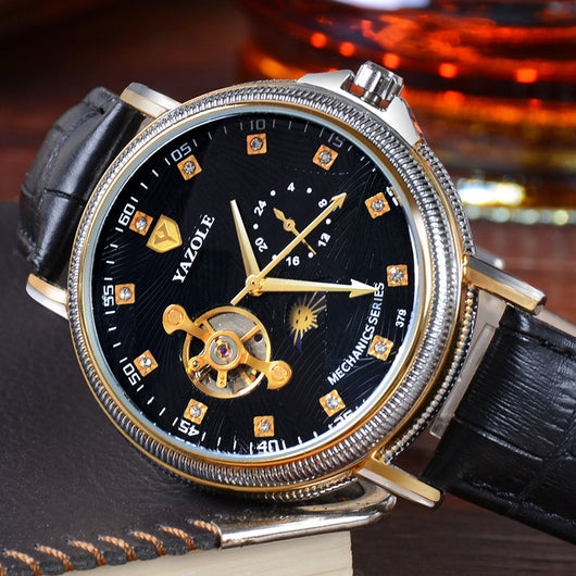 Reloj Mecánico Automático Tourbillon Hueco - Elegancia Empresarial para Hombres - Image 2