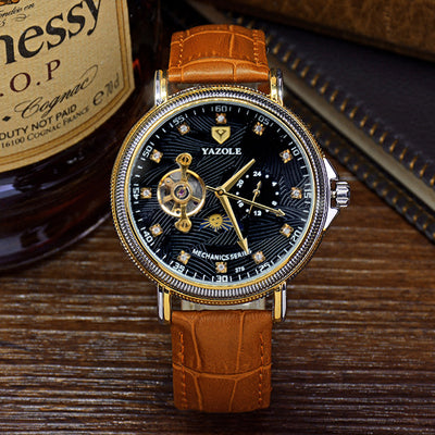 Reloj Mecánico Automático Tourbillon Hueco - Elegancia Empresarial para Hombres - Image 8