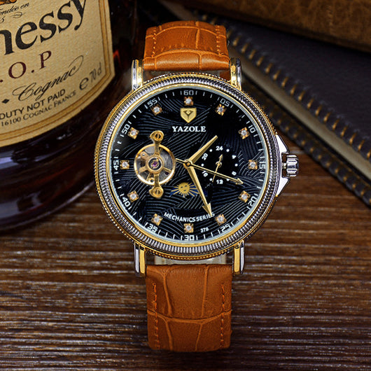 Reloj Mecánico Automático Tourbillon Hueco - Elegancia Empresarial para Hombres - Image 8