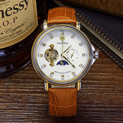 Reloj Mecánico Automático Tourbillon Hueco - Elegancia Empresarial para Hombres - Image 9