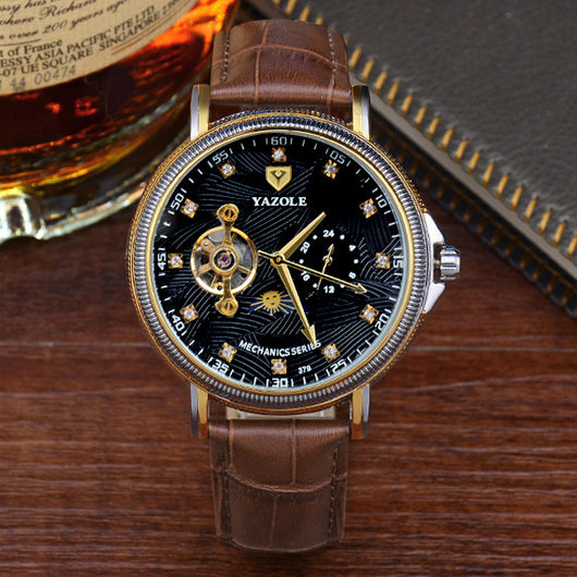 Reloj Mecánico Automático Tourbillon Hueco - Elegancia Empresarial para Hombres - Image 6