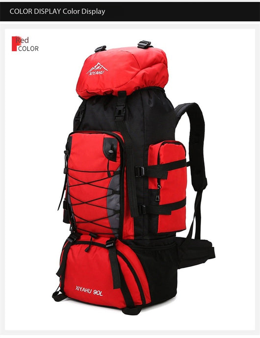 Mochila de Senderismo 90L XIYAHU - Resistente al Agua para Trekking y Camping - Image 34