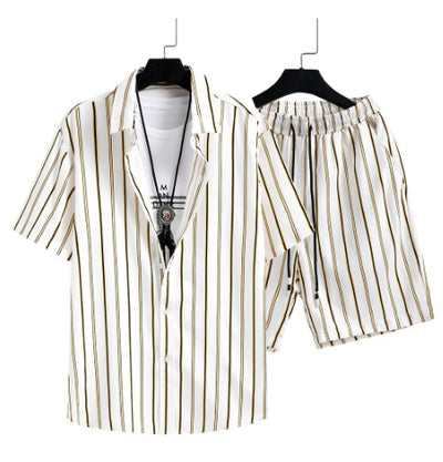 Conjunto Casual de Cardigan y Shorts con Estampado Digital - Image 13