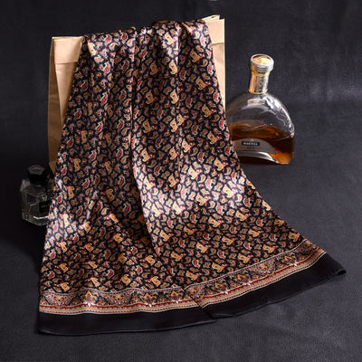 Bufanda Larga de Seda Doble Capa para Hombre - Elegancia y Confort - Image 107
