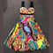 Falda Plisada Estilo Resort Barroco con Estampado