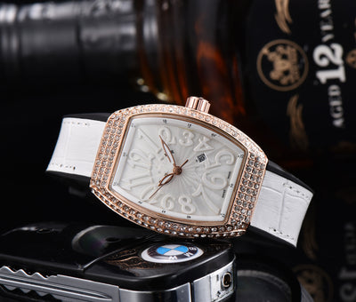 Reloj Casual de Hombre Estilo Barril con Movimiento de Cuarzo - Image 11