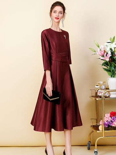 Vestido A-Línea Elegante de Temperamento para Mujer - Image 2